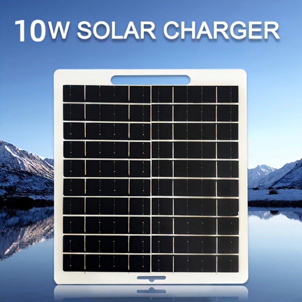 Solar Panel Phone Charger USB – Flexible Photovoltaic Outdoor Charging Panel with USB Cable, Portable Solar Power Generator for Camping, RV