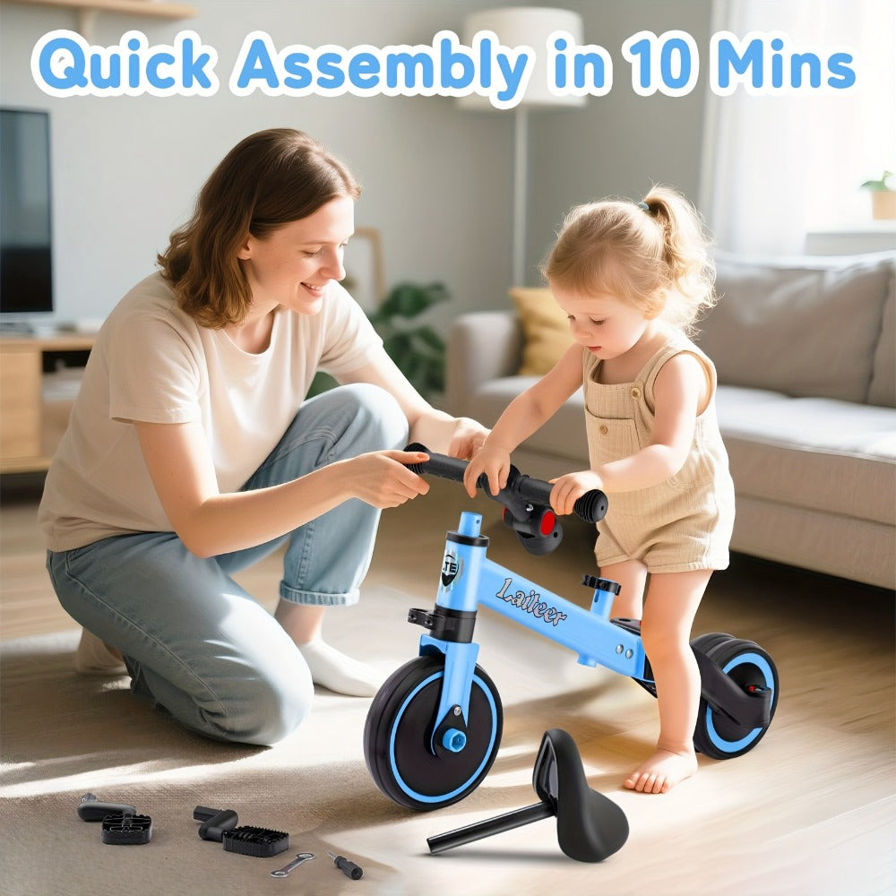 3-in-1 Toddler Balance Bike Convertible Tricycle for Kids Ages 2-5 with the Listed Color, Size or Set Options for Everyday Use