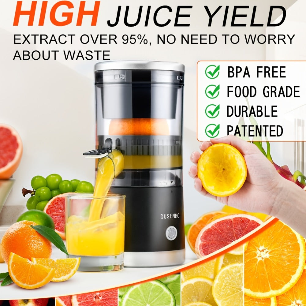 Electric Citrus Juicer Rechargeable USB-C, Portable Electric Orange Juicer Machine with 45W Motor