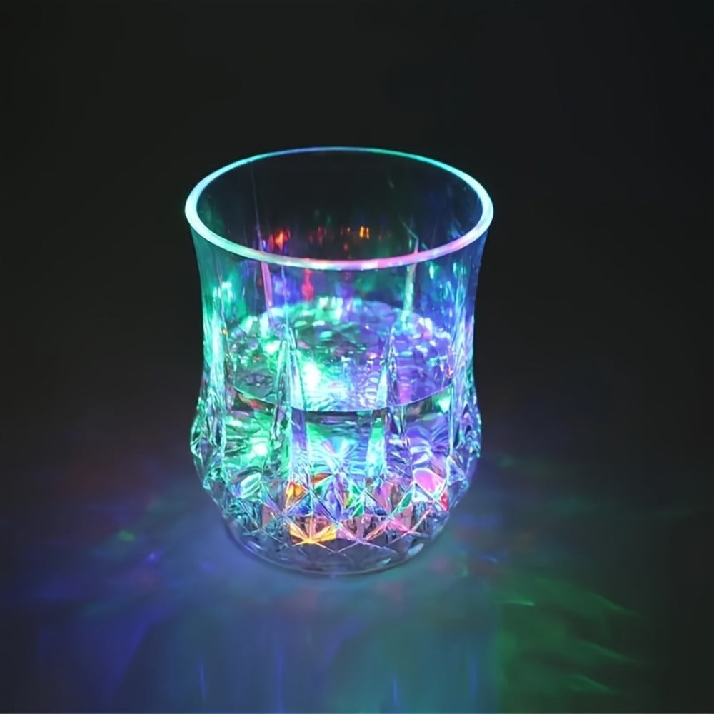 LED Light-Up Cups Glow in the Dark, Pineapple Induction Party Cups for Birthday Christmas Disco Valentine's Day (6.76oz)