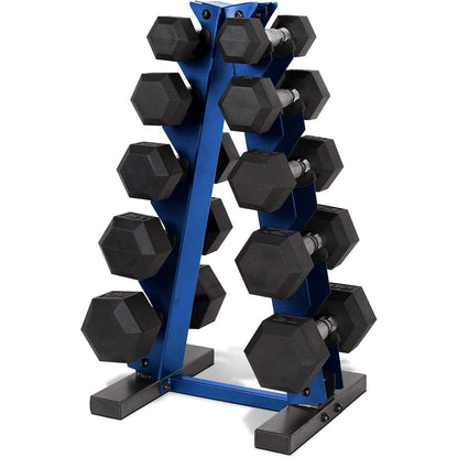 Dumbbell Rack A-Frame 5-Tier Heavy Duty Weight Storage Stand – Space-Saving Vertical Dumbbell Holder for Home Gym