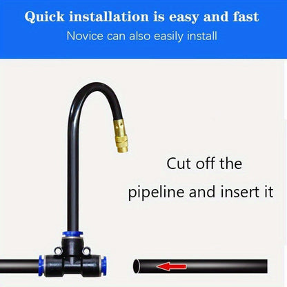Garden Sprinkler Kit Rotating Copper Nozzle Automatic Irrigation System for Lawn Balcony Misting