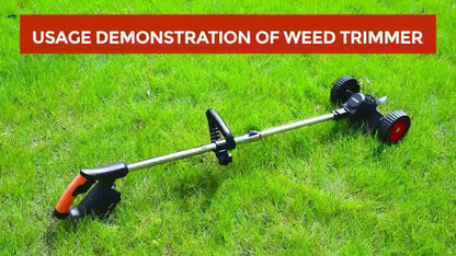 Cordless Weed Trimmer & Edger, 21V 3-in-1 Brush Cutter with 2 Batteries, Adjustable Head for Lawn