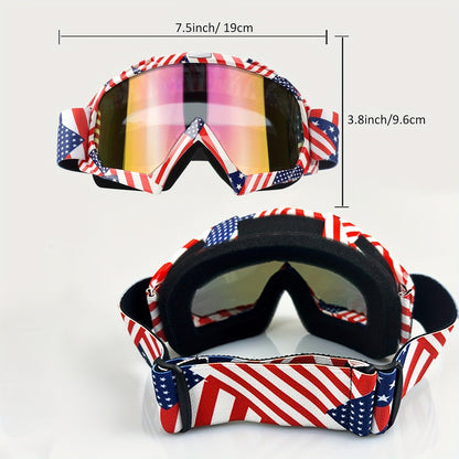 Ski Goggles Set with Black Headband – TPU Frame PC Lens Mirror Coating, Thick Foam Pad, Adjustable Strap, 28+ Color Styles
