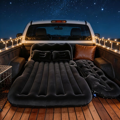 SUV Back-Seat Inflatable Mattress with Electric Pump, Storage Bag and Repair Kit in Four Colors