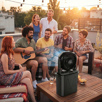 Misting Fan Portable Outdoor with Water Tank 20000mAh Rechargeable Battery Camping Cooling Spray Fan