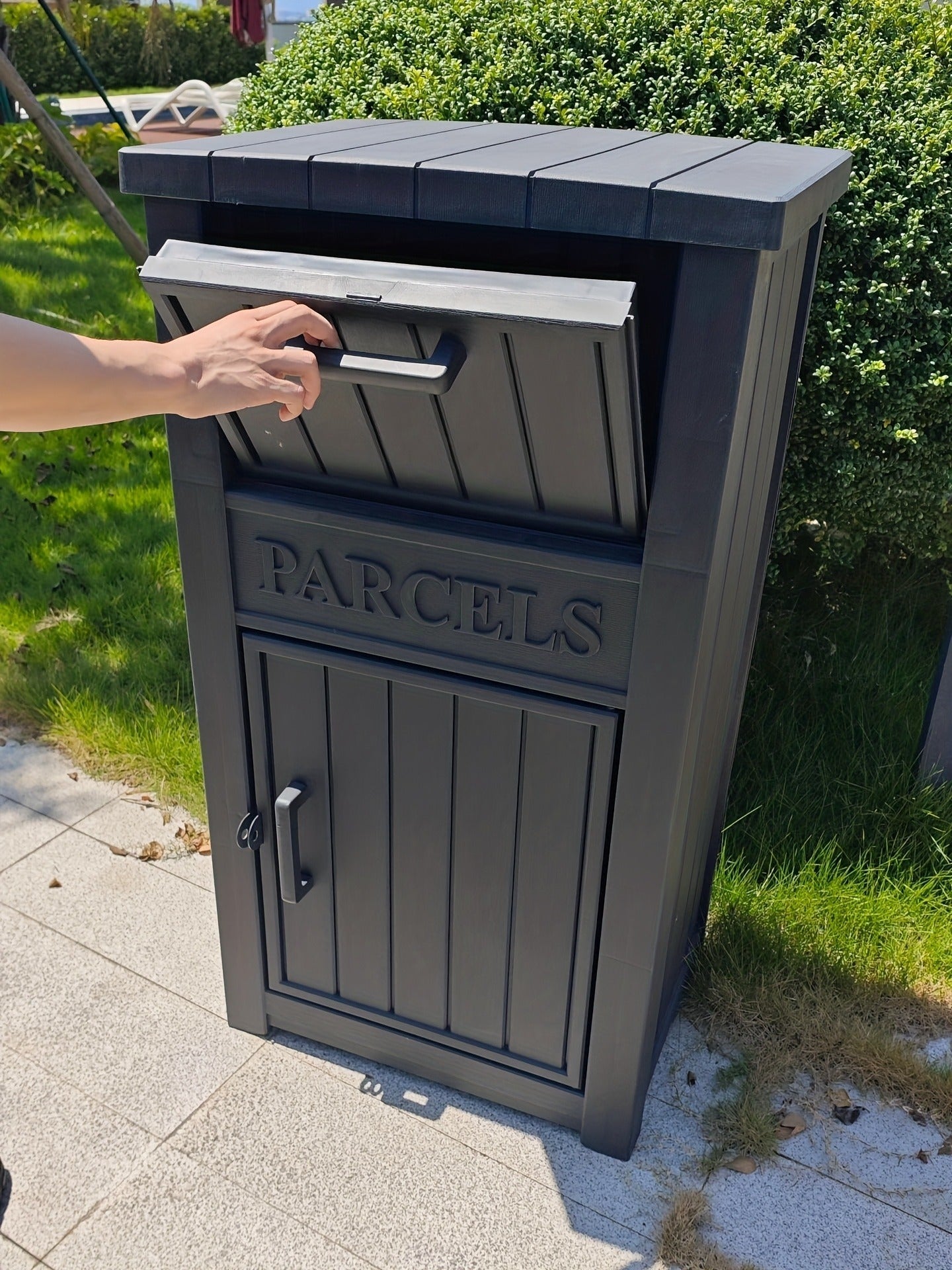 Lockable Outdoor Storage Box Waterproof Package Delivery Porch