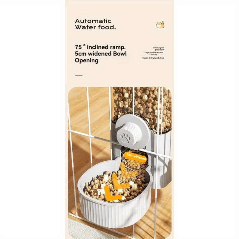 Hanging Cage Pet Water Dispenser & Automatic Feeder – No-Drip Gravity Feed Bowl for Rabbits, Guinea Pigs, Hamsters & Small Animals |