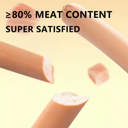 Grain-Free Dog Sausage Treats – Chicken Flavor Ham Sticks, Soft & Easy-Digest Dental Chew Snacks for Puppies & Adult Dogs, No Additives