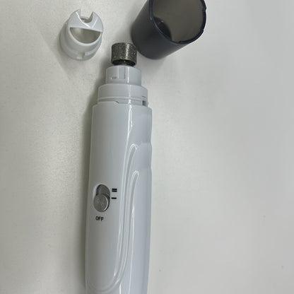 Pet Nail Grinder, DXYE WANIR Rechargeable Two-Speed Tool with Three Port Sizes and White Finish