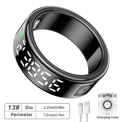 Stainless Steel Smart Ring | Fitness Monitor USB Charging Gift