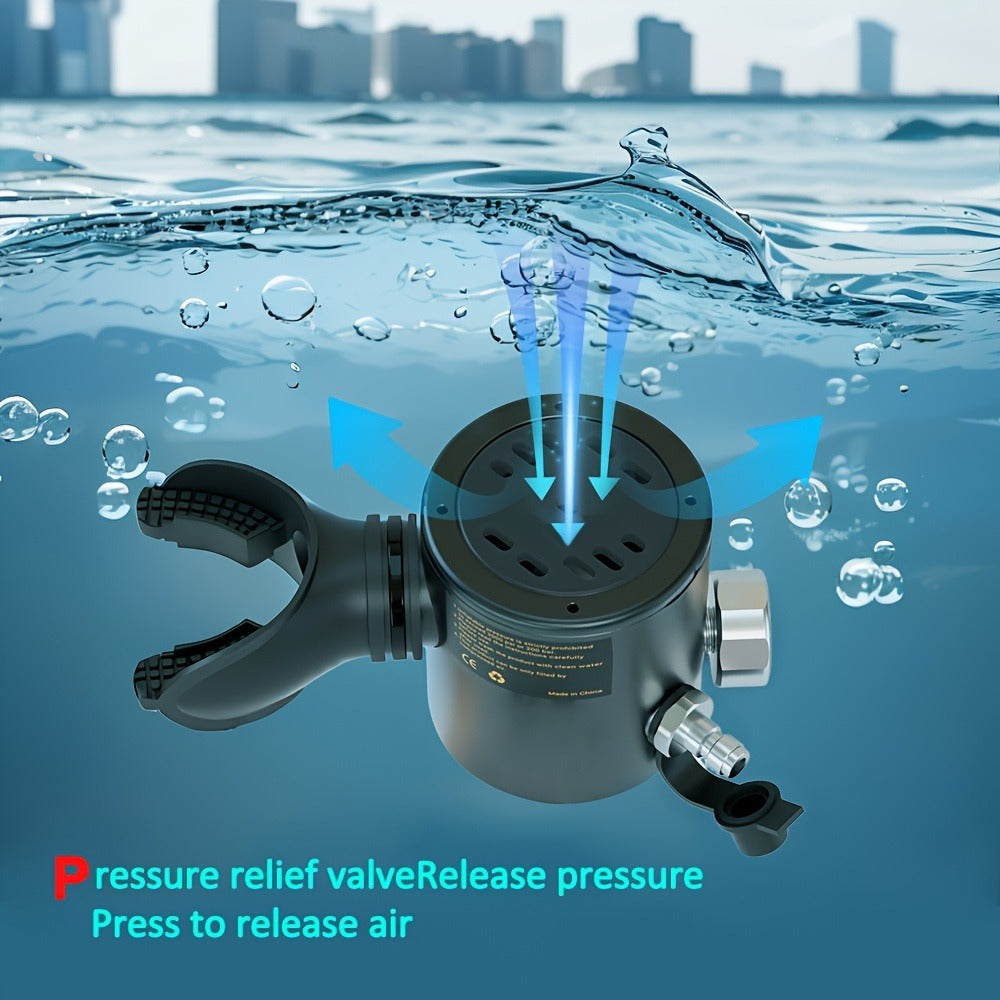 Aluminum Alloy Mini Diving Tank 0.5L – Portable Scuba Oxygen Cylinder with Regulator for Underwater Photography Snorkeling Recreation