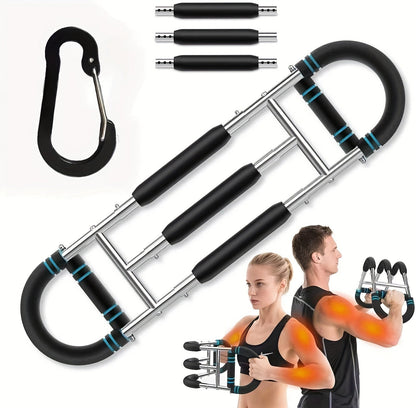 Fitness Equipment MoKo Spring Chest Expander with Black Mini Red Three-Tube and Blue Reinforced Options