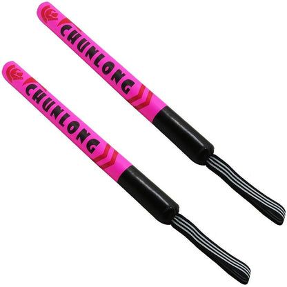 Pair of 46 cm Handheld Boxing Target Sticks in Green, Blue, Yellow or Purple with Wrist Lanyards