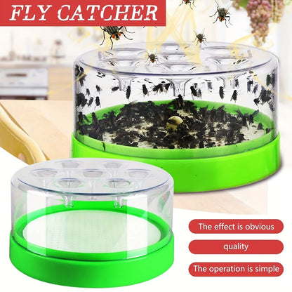 Flying Insect Trap 2 Pack – Non-Toxic Reusable Bug Catcher with 7 Holes, No Electricity, Safe for Home & Garden