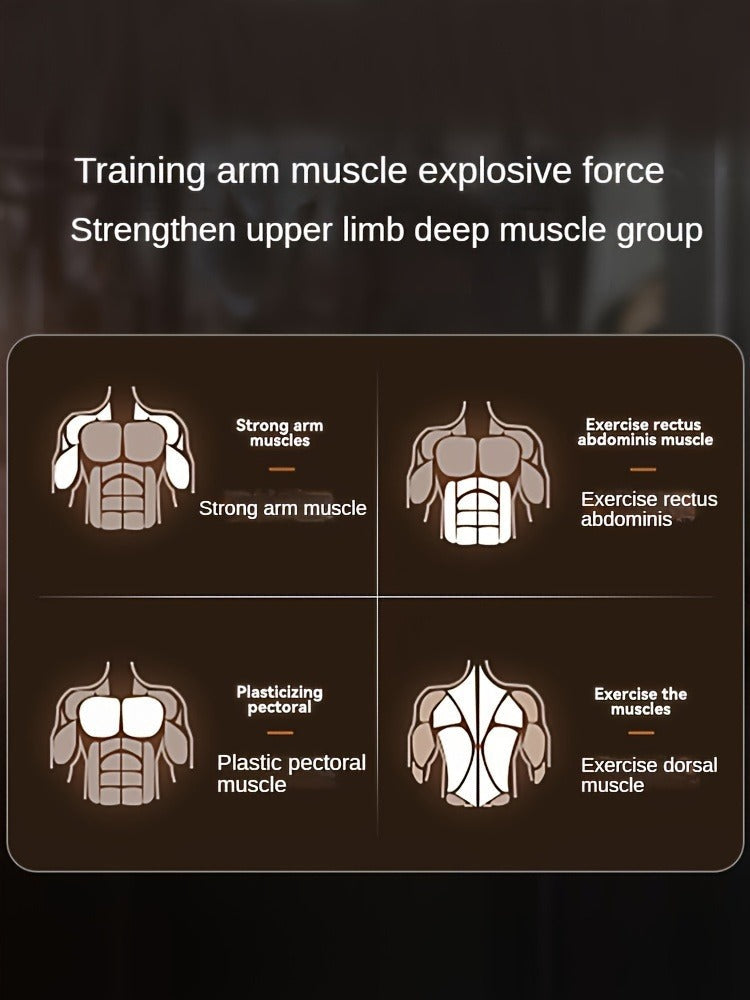 Fitness Equipment Silver Wrist and Forearm Trainer with Dual Grip Rings and 360-Degree Center Arm
