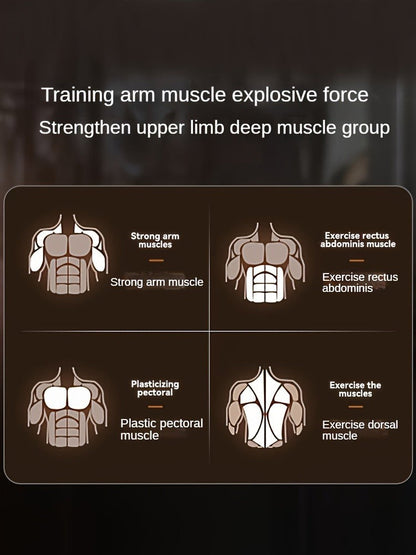 Fitness Equipment Silver Wrist and Forearm Trainer with Dual Grip Rings and 360-Degree Center Arm