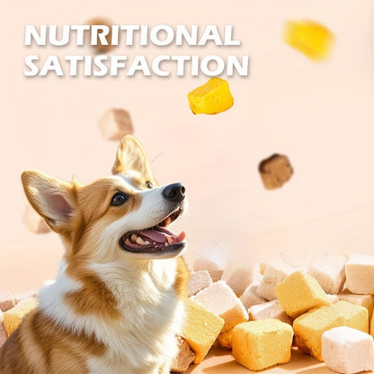 Freeze-Dried Dog Treats 150g Triple Combo – Beef Liver, Chicken & Egg Yolk Grain-Free High Protein Crunchy Bites for Small Dogs, Puppies
