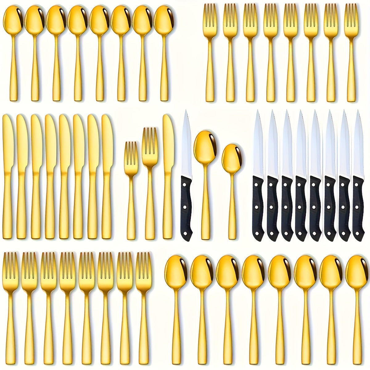 Stainless Steel Flatware Set, Mirror-Polished Cutlery Set for Home & Hotel, Gift Box Included, Silverware for Parties