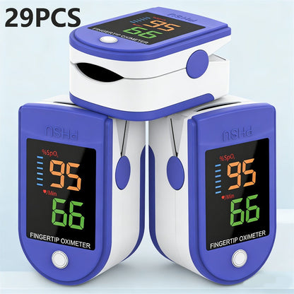 Fingertip Pulse Oximeter Sets with Large Color Display and 29pcs/set or 3pcs Checkout Options