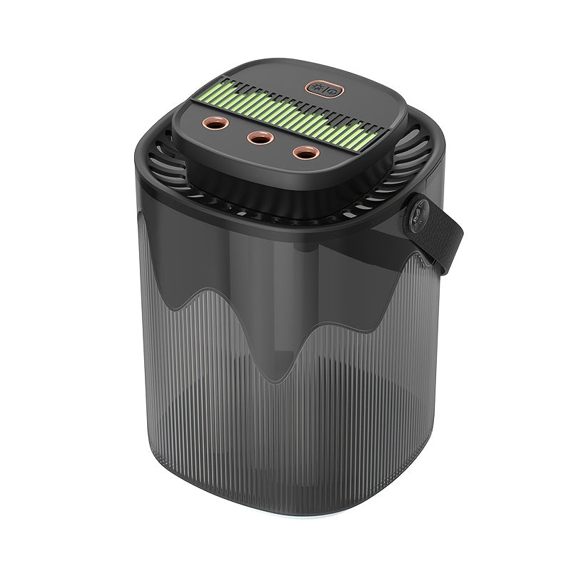 Large Desktop Humidifier with Night Light, 101oz 3-Nozzle USB Rechargeable Cool Mist Humidifier for Bedroom
