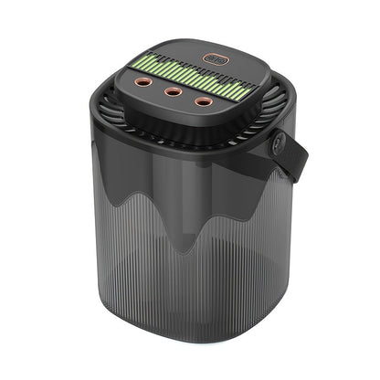 Large Desktop Humidifier with Night Light, 101oz 3-Nozzle USB Rechargeable Cool Mist Humidifier for Bedroom