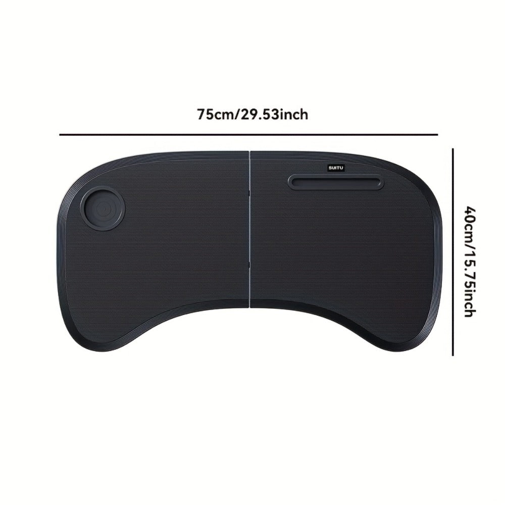 Car Laptop Desk Foldable – Portable Steering Wheel Tray Table | Multi-Function Work & Dining Surface for Car