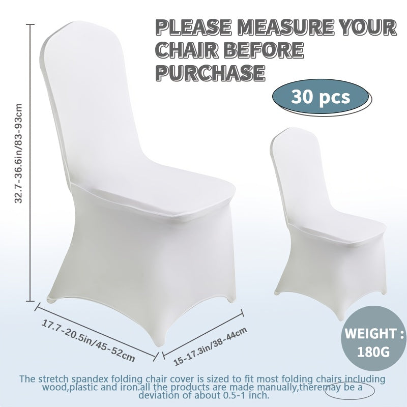 Spandex Chair Covers Bulk, Elastic Stretch Universal Fit Banquet Chair Protectors, Wedding Chair Covers for Weddings