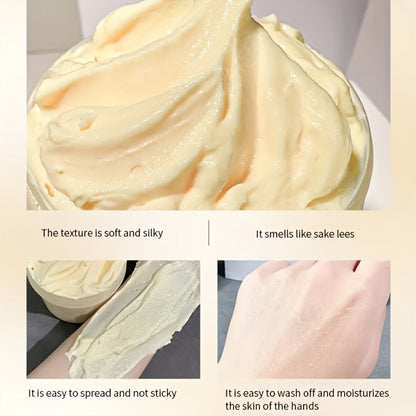 Hand Mask Cream 280g Moisturizing Brightening with Licorice & Distillers Grains – Deep Hydration for Dry Rough Peeling Hands