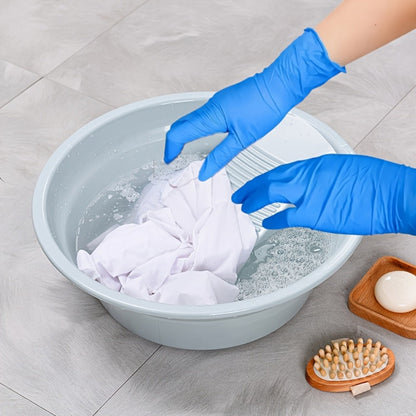 Anti-Slip Nitrile Gloves Bulk 200/500/1000pcs, Disposable Latex-Free Gloves for Aquarium Cleaning Pet Care Food Handling, S M L Sizes