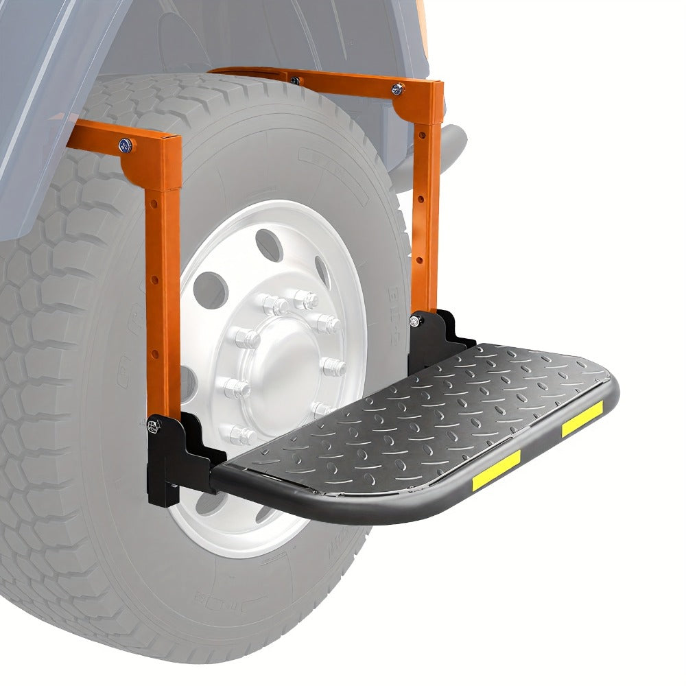 Tire Step Foldable Anti-Slip Thickened – 300 / 500 / 650 lb Capacity Adjustable Height for Truck SUV Trailer Maintenance