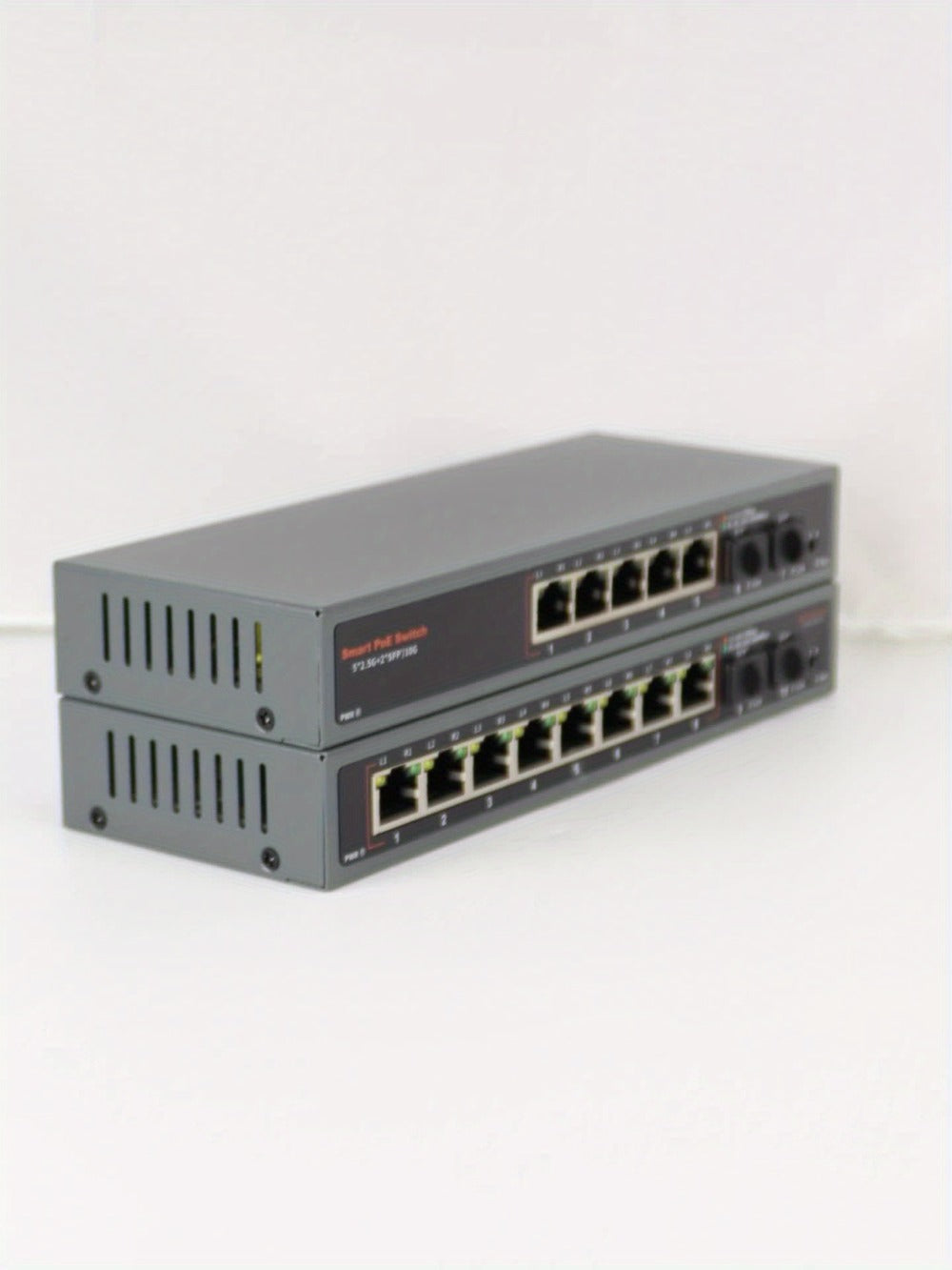 10-Port 2.5G Network Switch with 10G SFP+ Uplink - Fanless Metal Unmanaged Ethernet Switch, 8x 2.5GbE RJ45