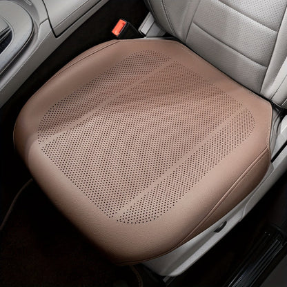 Perforated Car Seat Cushion Single Pad with 45 x 55cm Size and Black, White, Orange or Brown Color Options