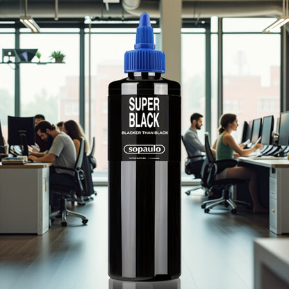 Tattoo Ink 8oz 240ml Single Black Bottle with Ultra-Dark Color Label and Large-Capacity Format