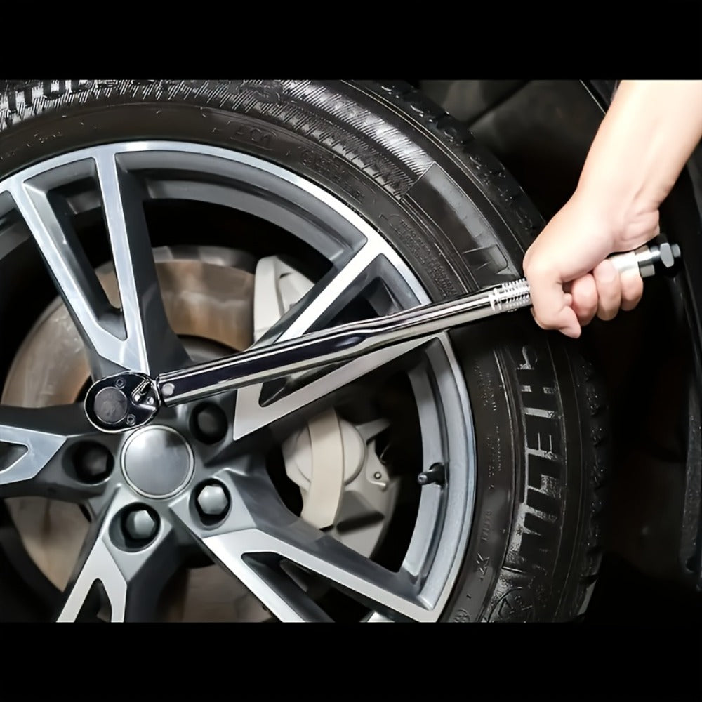 Torque Wrench Adjustable Drive 3/8" & 1/2" – Preset Click Torque Wrench for Automotive, Bike & Bicycle Maintenance