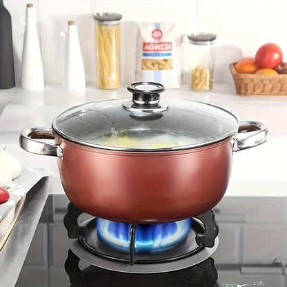 Nonstick Stock Pot with Lid 10 Inch Stone Derived Coating Iron Core Even Heating Induction for Entryways, Bedrooms and Living Spaces