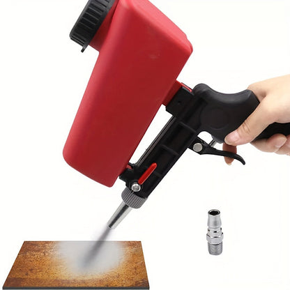 Sandblasting Gun Pneumatic 90 PSI Adjustable, Portable Gravity Air Sand Blaster for Rust Removal