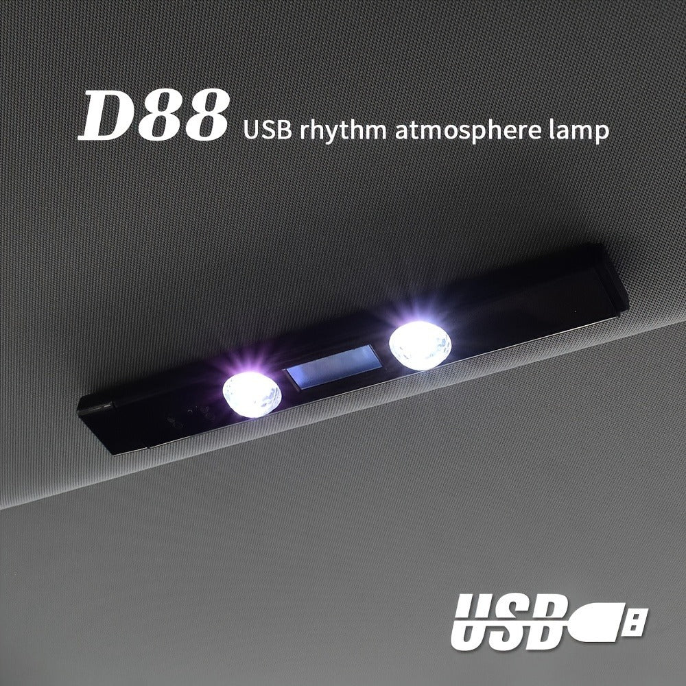 RGB Car Interior Atmosphere Lights Music Sync LED Neon Starlight – Remote Control USB 5V Multi-Color Ambient Lighting for Car Party DJ Home