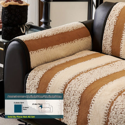Sofa Cover, Thick Plush Jacquard Couch Pad in Four Colors with Loveseat and Extra-Large Sizes