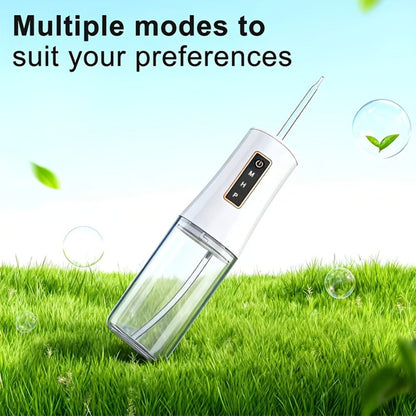Water Flosser Oral Care Kit, 3-Mode Portable Electric Dental Cleaner, USB Rechargeable, 4-Function Nozzle