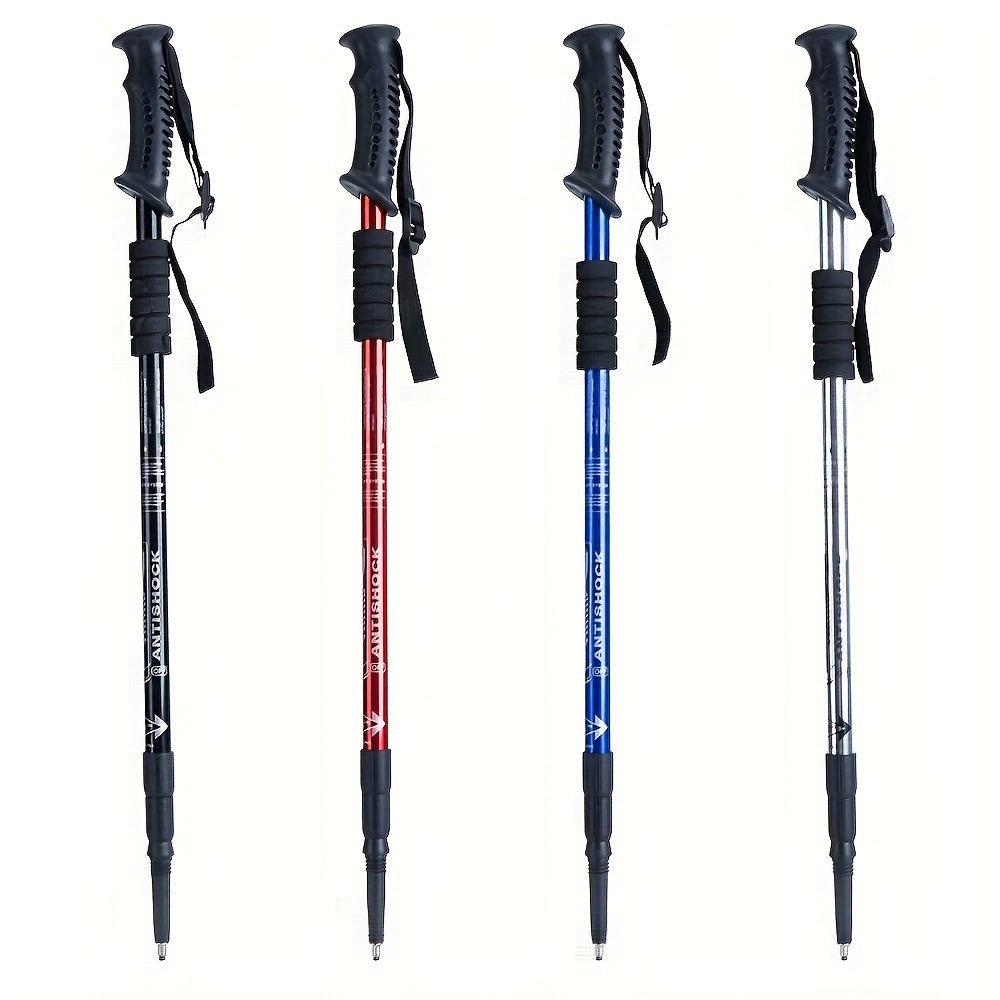 Adjustable Hiking Stick Aluminum Alloy – Lightweight Foldable Walking Pole with Quick Lock for Men & Women | Portable Trekking Cane