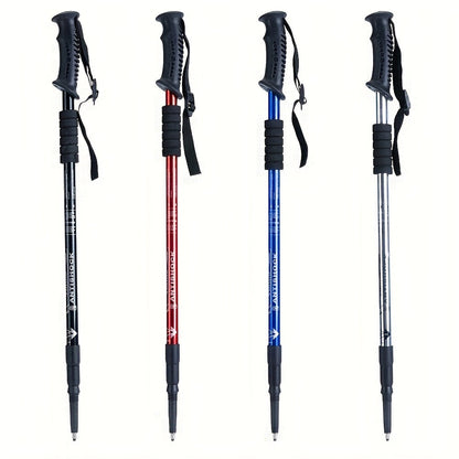 Adjustable Hiking Stick Aluminum Alloy – Lightweight Foldable Walking Pole with Quick Lock for Men & Women | Portable Trekking Cane