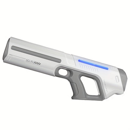 Rechargeable Electric Water Blaster with Pulse Light, Self-Fill Function and Blue, White or Brown Gift Box Options