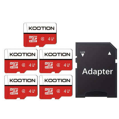 A1 C10 U1 Micro SD Card 5 Pack TF Memory Card 90MB/s High Speed 128MB to 128GB SDXC for Security for an Everyday Personal Care Routine