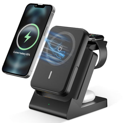 3-in-1 Wireless Charging Power Bank 15W for iPhone 17 16 15 14 13 12 Pro Max for an Everyday Personal Care Routine