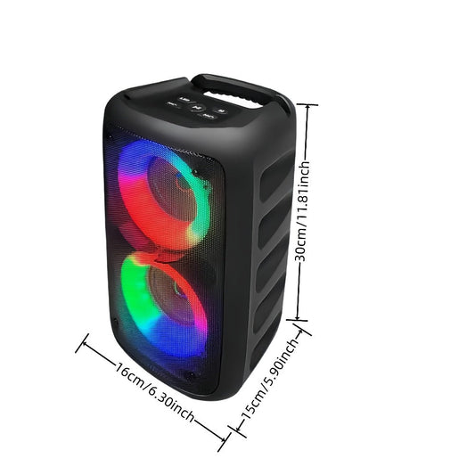 Karaoke Machine with LED Lights Bluetooth Speaker PA System for an Everyday Personal Care Routine