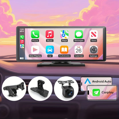 Wireless CarPlay & Android Auto Car Display – 7" & 10.62" HD Touchscreen, GPS Navigation, 1080P Reversing Camera, Dashcam, Mirror Link