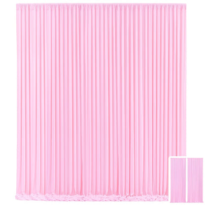 Two-Panel Photography Backdrop Curtain Set in 16 Colors with 59 x 85-Inch Panels and Pole Pockets