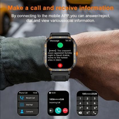 Smartwatch with Music Player, Stopwatch, LED Lighting, Wireless Calling and Sport Modes in Three Styles