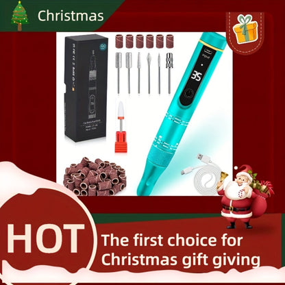 Cordless Nail Drill Kit 35000RPM Rechargeable Wireless Electric E-File, 108 Bits Professional Nail Drill